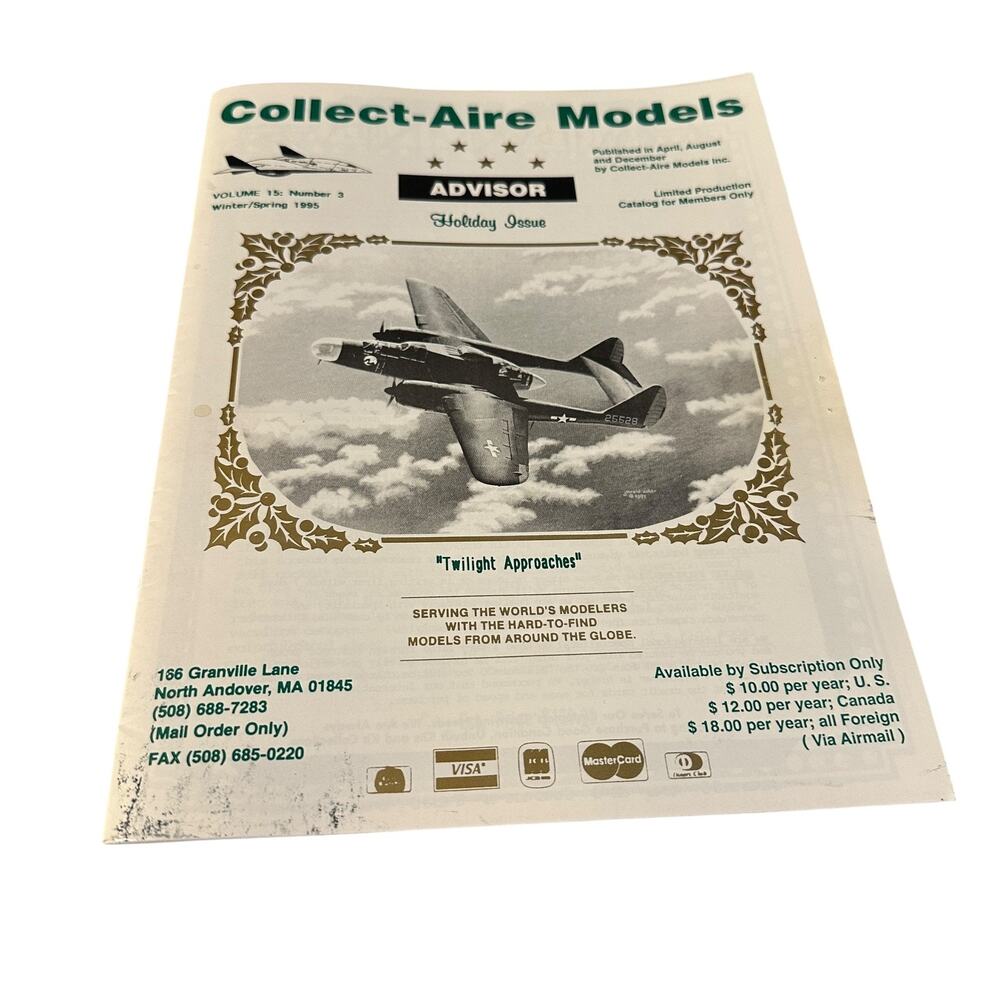 Collect Aire Models Advisor Catalog Vol 15 #3 Winter/Spring 1995